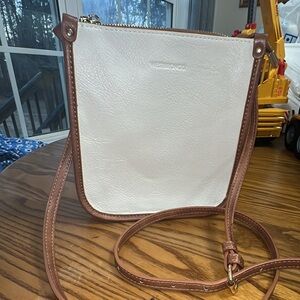 Westbronco cream and Brown Crossbody Bag. (Bag6)